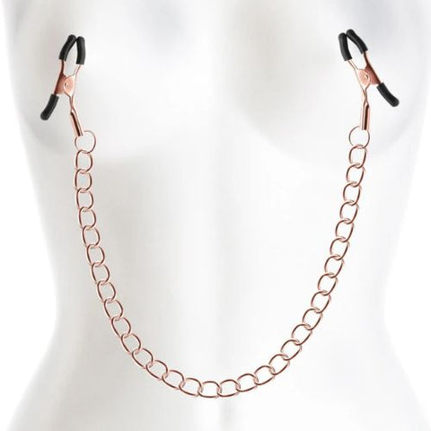 Bound Chain Nipple Clamps Rose Gold from Nice 'n' Naughty