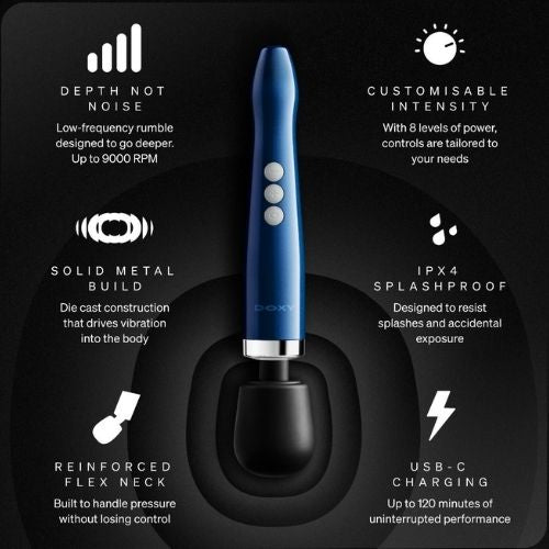 Doxy 2.0 Die Cast Compact Cordless Wand from Nice 'n' Naughty