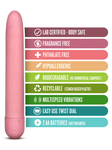 Gaia Biodegradable Eco Vibrator Pink from Nice 'n' Naughty