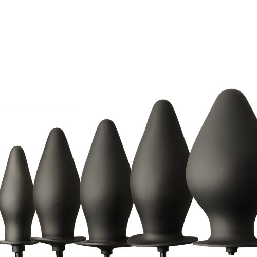 M&K Inflatable Plug Black from Nice 'n' Naughty