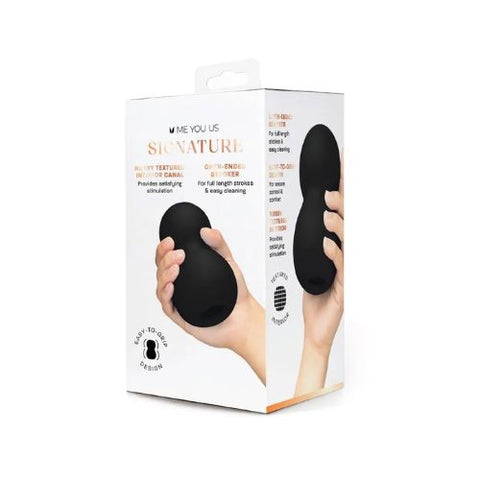 Me You Us Signature The Bubble Stroker Black from Nice 'n' Naughty