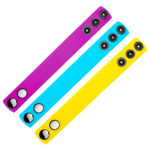 Me You Us Silicone Cock Strap Yellow, Purple, Blue, from Nice 'n' Naughty