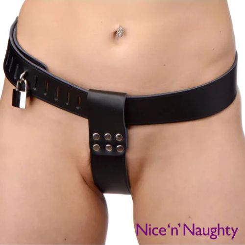 Nice 'n' Naughty NoirLock Female Chastity Belt from Nice 'n' Naughty