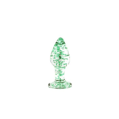 Ouch! Glow in The Dark Glass Butt Plug S from Nice 'n' Naughty