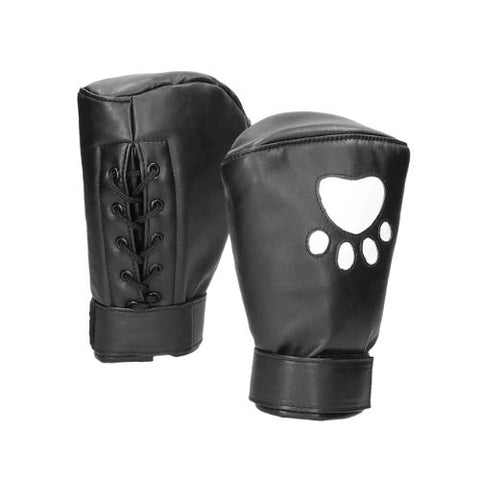 Ouch! Puppy Mittens Neoprene Mittens Boxing Gloves Black from Nice 'n' Naughty