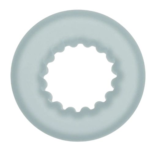 Oxballs Axis Rib Griphold Cockring Clear Ice from Nice 'n' Naughty