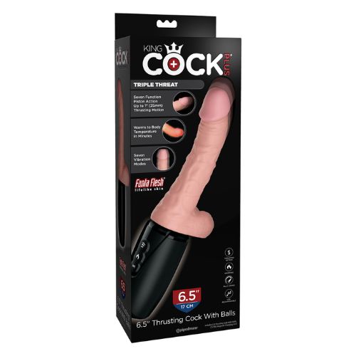 Pipedream King Cock Plus Thrusting Cock with Balls from Nice 'n' Naughty