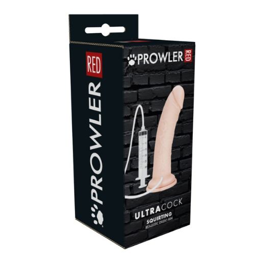 Prowler RED Ultra Cock Realistic Squirting Dildo 8" from Nice 'n' Naughty