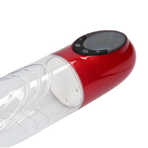 Pumped CyberPulse Automatic Waterproof Penis Pump Metallic Red from Nice 'n' Naughty
