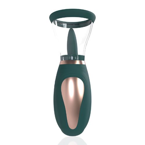 Pumped Enhance - Rechargeable Vulva and Breast Pump - Forest Green from Nice 'n' Naughty