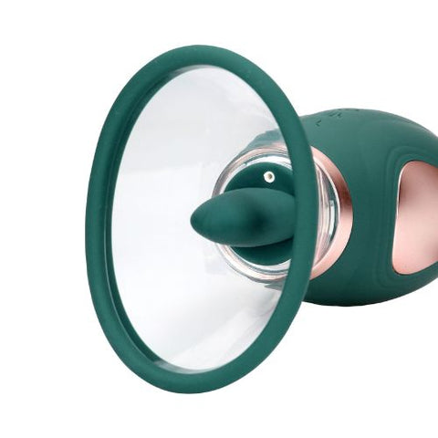 Pumped Enhance - Rechargeable Vulva and Breast Pump - Forest Green from Nice 'n' Naughty