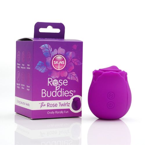 Skins Rose Buddies The Rose Twirlz Purple Silicone from Nice 'n' Naughty