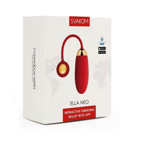 Svakom Ella Neo Interactive App Controlled Vibrating Egg Red from Nice 'n' Naughty