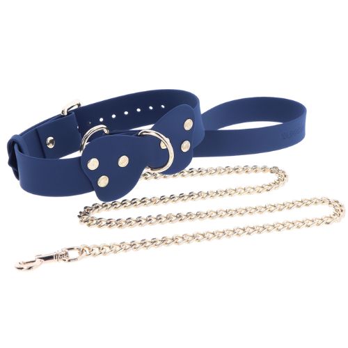 Taboom Silicone Collar and Leash Set Blue from Nice 'n' Naughty