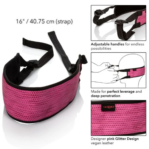 Tickle Me Pink BJ Strap Pink Glitter from Nice 'n' Naughty