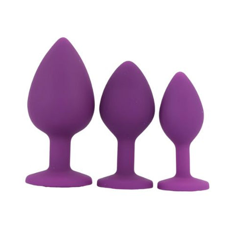 Toosh Silicone Butt Plug Set Purple from Nice 'n' Naughty