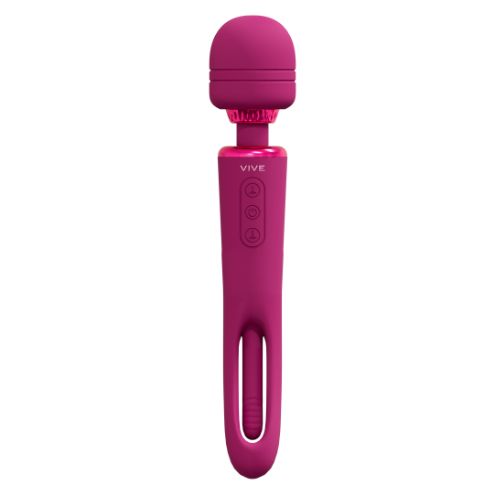 Vive Kiku Double Ended Wand Pink Silicone from Nice 'n' Naughty