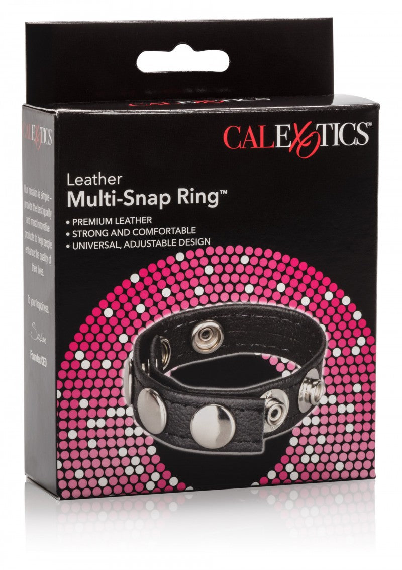 CalExotics Leather Multi-Snap Ring