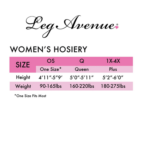 Leg Avenue Size Guide